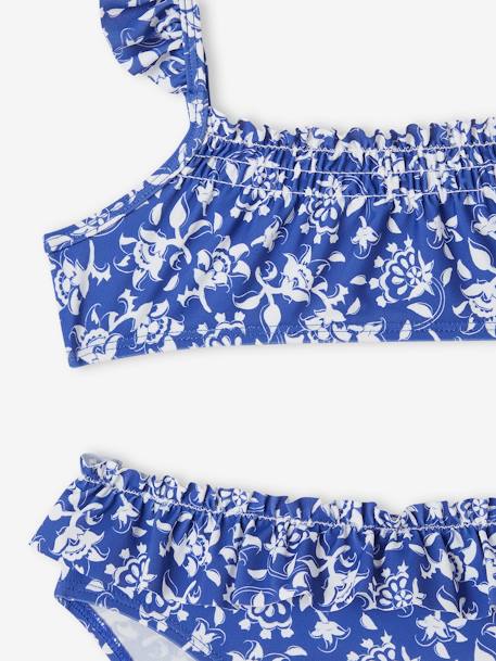 Capsule Bademode Team Familie: Mädchen Bikini Oeko-Tex - blau/weiß geblümt - 5