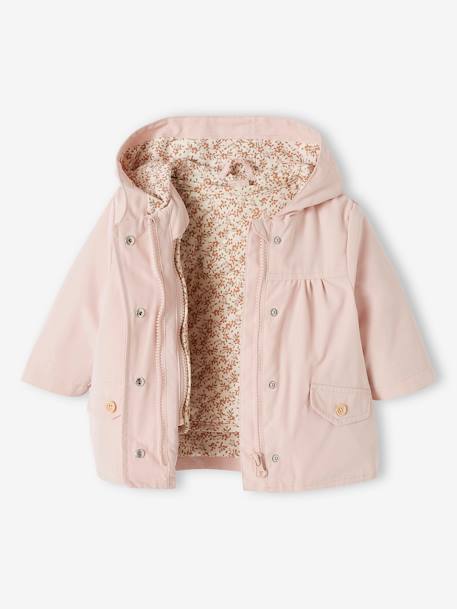 Baby 3-in-1-Jacke mit Recycling-Polyester pudrig rosa 3