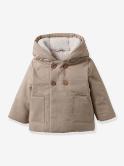 Babymode-Mäntel, Jacken, Overalls & Ausfahrsäcke-Wattierte Baby Jacke mit Leinen CYRILLUS