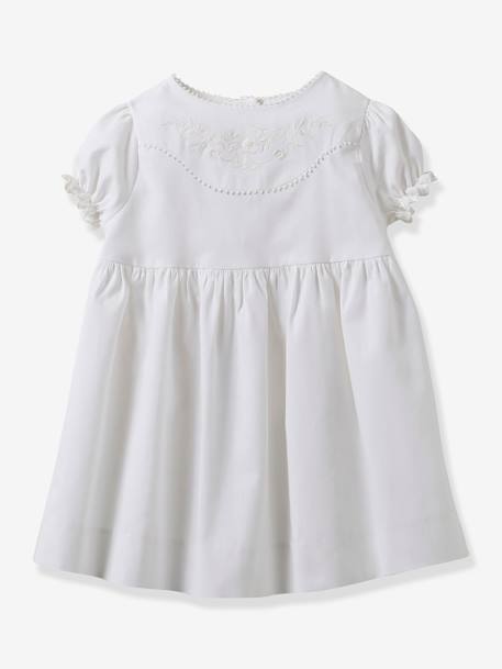 Mädchen Baby Festkleid CYRILLUS - weiß - 1