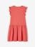 Mädchen Kleid mit Volantärmeln Basic Oeko-Tex - aqua+malve+rot - 11
