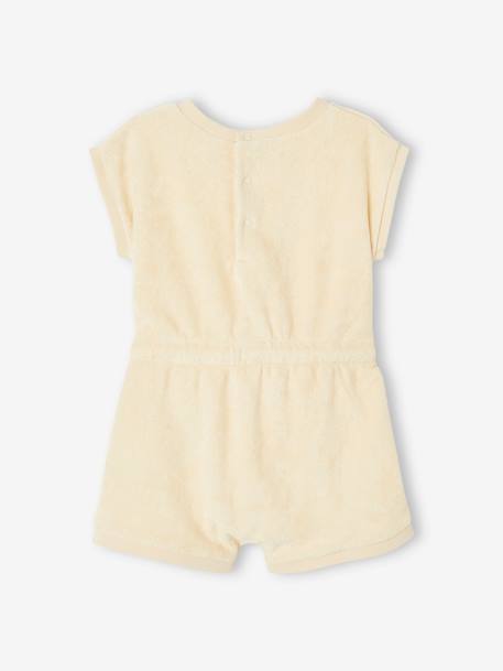 Baby Sommer-Overall aus Frottee Oeko-Tex - wollweiß - 4