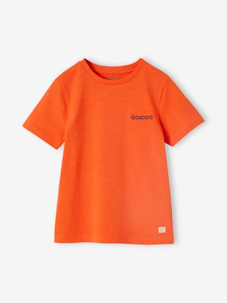 Jungen T-Shirt BASIC, personalisierbar Oeko-Tex - blaugrau+bordeaux+graugrün+mandarine+marine+wollweiß - 28