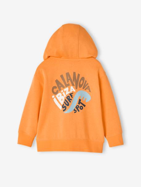 Jungen Kapuzensweatjacke Oeko-Tex - orange - 4