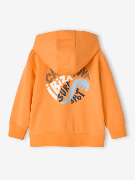 Jungen Kapuzensweatjacke Oeko-Tex - orange - 3