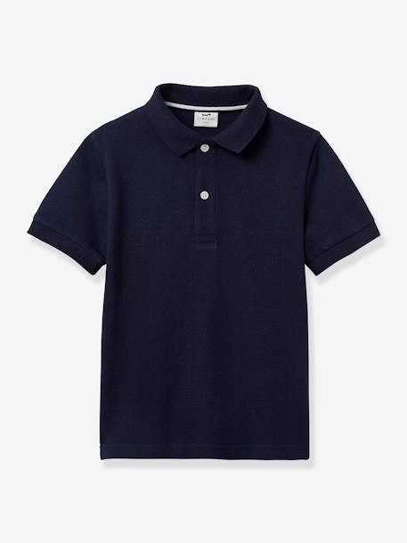 Jungen Poloshirt aus Bio-Baumwolle CYRILLUS marine 1