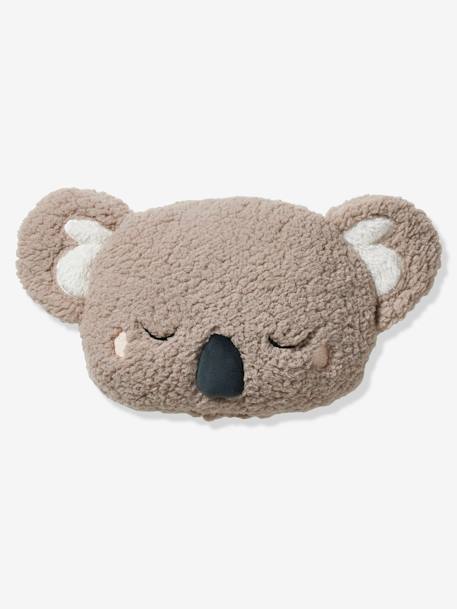 Kinderzimmer Kissen aus Teddyfleece KOALA - grau - 1