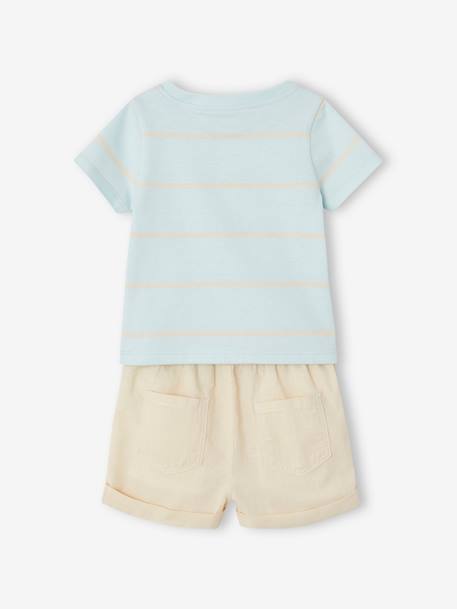 Baby-Set: T-Shirt & Shorts himmelblau 5