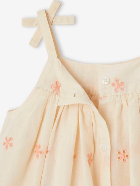 Mädchen Baby-Set: Kleid & Haarband wollweiß 7