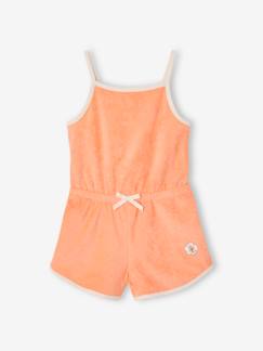 Maedchenkleidung-Kurzer Mädchen Jumpsuit aus Frottee