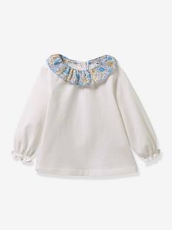 Baby Shirt mit Liberty-Kragen CYRILLUS, Bio-Baumwolle -  - [numero-image]