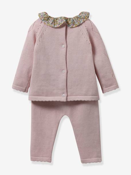 Baby-Set: Pullover & Hose aus Strick CYRILLUS - gelb - 3