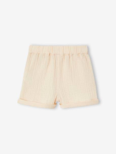 Baby Musselin-Shorts - blau+königsblau+wollweiß - 8