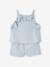 Mädchen Baby-Set: Blusentop & Shorts eisblau 3