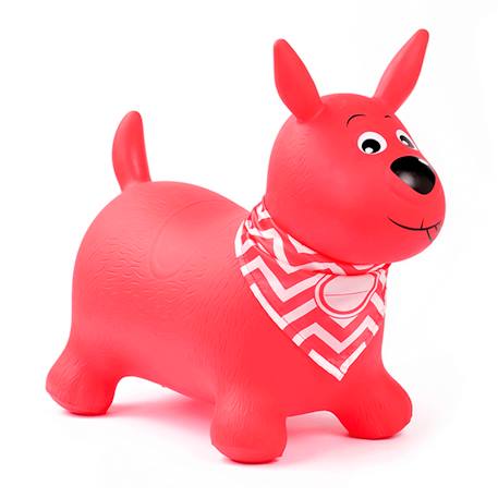 Baby Hüpftier HUND LUDI - hellrosa+himmelblau+rot - 8