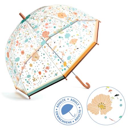 Eltern Regenschirm DJECO mit Blumen rosa 1