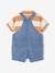 Baby-Set: Latzshorts & Poloshirt pfirsich 4