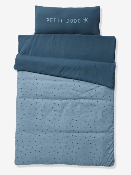 Kinder All-in-One-Schlafsack MINIDODO - blau bedruckt+rosa bedruckt - 1