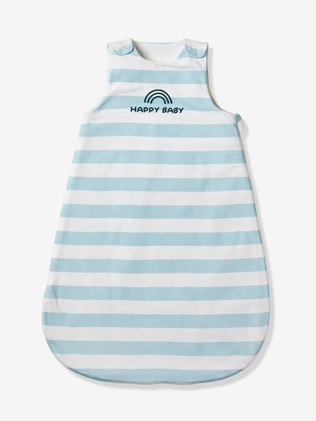 Baby Sommerschlafsack SUNNY BABY Oeko Tex - blau gestreift+gelb+grün - 1