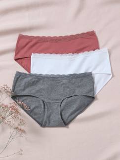 Umstandsmode-Unterwäsche -Slips & Shortys-3er-Pack Umstands-Shortys, Spitze & Bio-Baumwolle