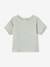 Baby T-Shirt mit Materialmix - aqua - 2