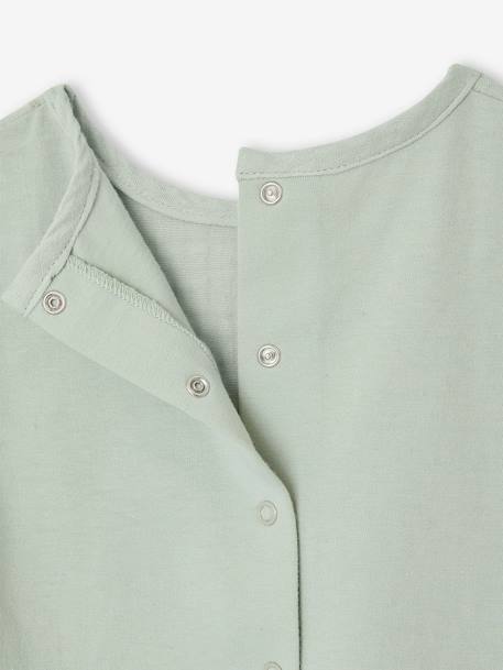 Baby T-Shirt mit Materialmix - aqua - 4