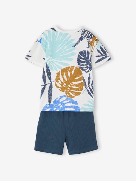 Baby-Set: T-Shirt & Musselin-Shorts nachtblau 4