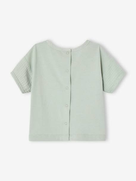 Baby T-Shirt mit Materialmix aqua 5