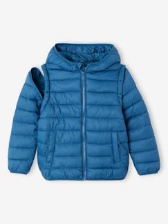 Jungenkleidung-Jacken & Mäntel-Steppjacken-Jungen Steppjacke mit abnehmbaren Ärmeln & Recycling-Polyester