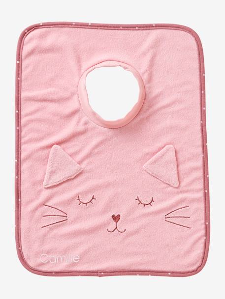 Großes Baby Lätzchen, personalisierbar braun/affe+braun/bär+grün/drache+rosa katze+rosa/lovely leo+senfgelb/tiger+weiß/hase 15