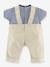 Puppenkleidung: Latzhose & T-Shirt Bords de Loire COROLLE, 30 cm - beige - 3