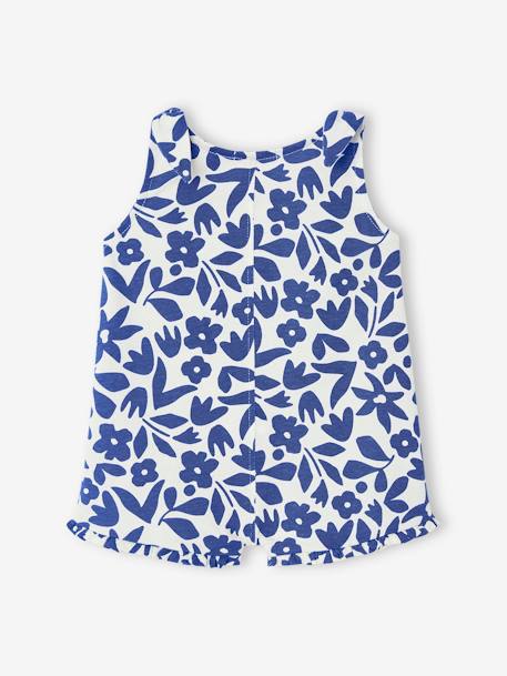 Mädchen Baby Sommer-Overall altrosa+blau bedruckt 5