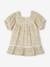 Mädchen Baby Kleid mit Spitze - vanille - 1