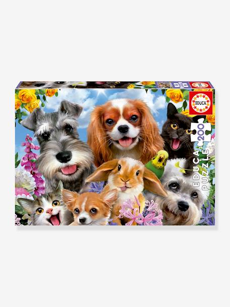 Kinder Puzzle TIER-SELFIE EDUCA, 200 Teile mehrfarbig 1