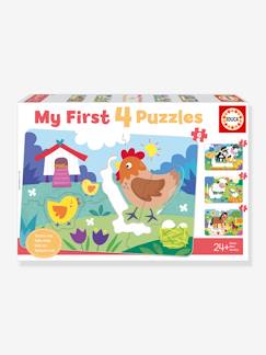 Spielzeug-Lernspielzeug-Puzzles-4er-Set Baby Puzzles Bauernhoftiere & Babys EDUCA 5-8 Teile