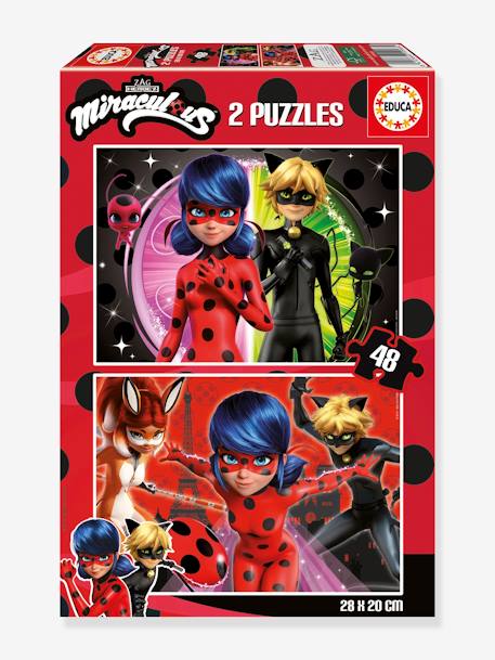 2er-Set Kinder Puzzles MIRACULOUS EDUCA, 48 Teile - mehrfarbig - 1