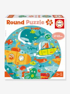 -Rundes Kinder Puzzle UNTER WASSER EDUCA, 28 Teile