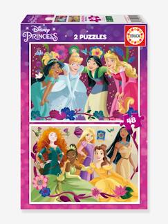 2er-Set Kinder Puzzles Disney Prinzessinnen EDUCA, je 48 Teile  [numero-image]