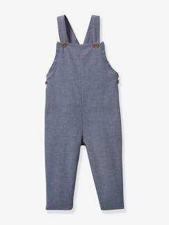 Babymode-Jumpsuits & Latzhosen-Baby Latzhose aus Chambray CYRILLUS