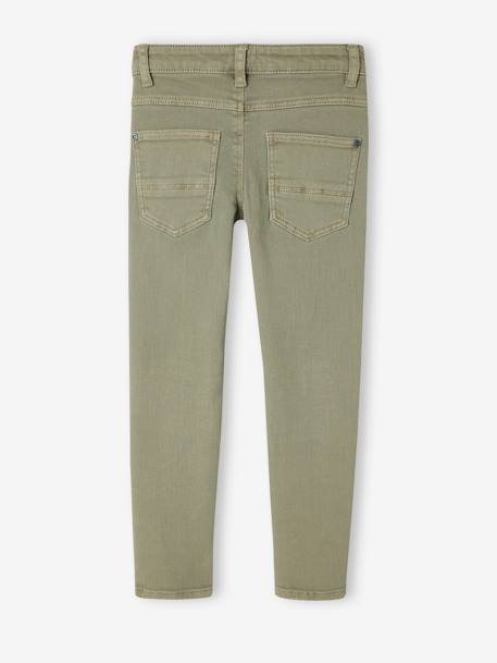 Jungen Slim-Fit-Hose, Hüftweite SLIM, Bundweite verstellbar beige+blau+graugrün+grün+nachtblau+terrakotta farbe 13