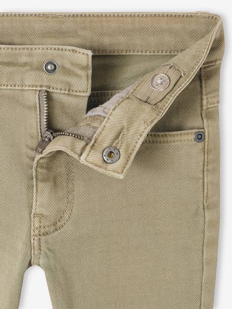 Jungen Slim-Fit-Hose, Hüftweite SLIM beige+blau+graugrün+grün+hellblau+khaki+nachtblau+schokolade+terrakotta farbe 16