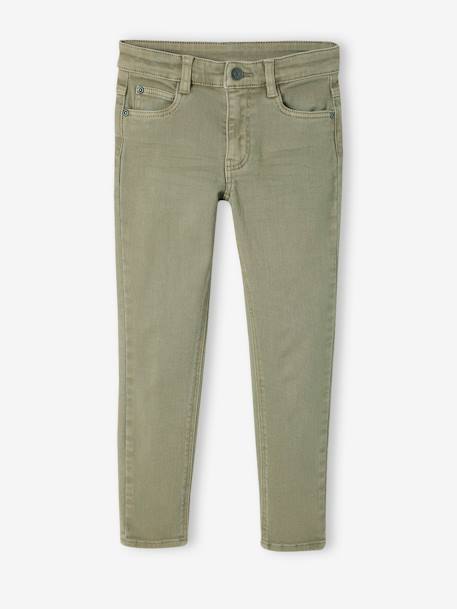 Jungen Slim-Fit-Hose, Hüftweite REGULAR - beige+dunkelblau+graugrün+hellblau+schokolade+terrakotta farbe - 12