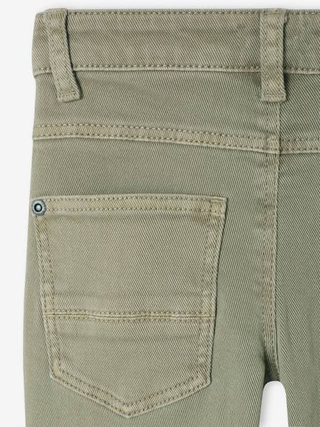 Jungen Slim-Fit-Hose, Hüftweite SLIM, Bundweite verstellbar beige+blau+graugrün+grün+nachtblau+terrakotta farbe 15