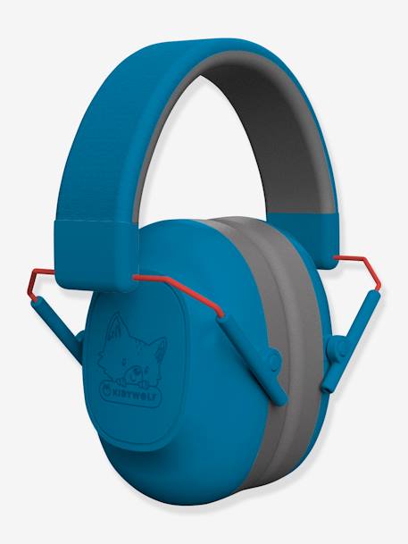 Kinder Gehörschutz mit Bügel KIDYNOISE KIDYWOLF - blau+grün - 3