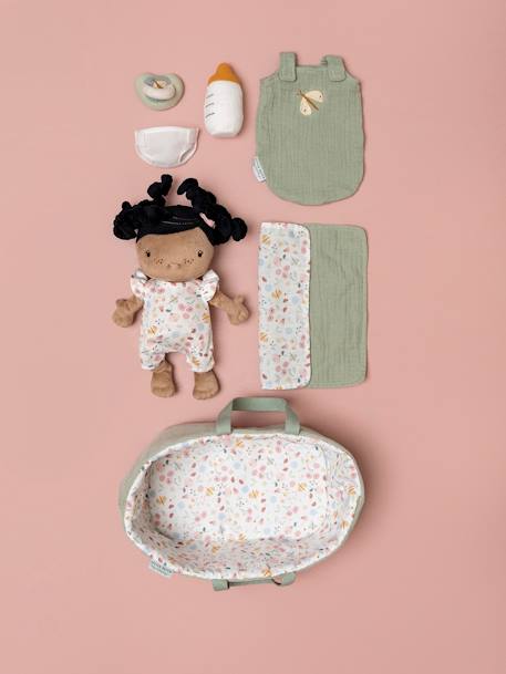 Babypuppen-Set mit Tragetasche LITTLE DUTCH aqua+blau+rosa 6