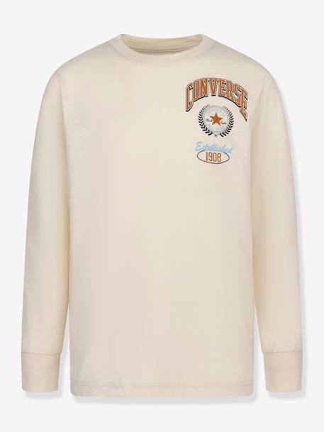 Kinder Shirt Collegiate Sport Stack Ls CONVERSE aus Bio-Baumwolle beige 1