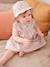 Mädchen Baby-Set: Kleid & Sonnenhut - wollweiß - 1