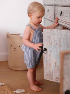 Babymode-Jumpsuits & Latzhosen-Baby Latzhose, Leinen/Baumwolle