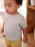 Baby T-Shirt mit Materialmix aqua 1