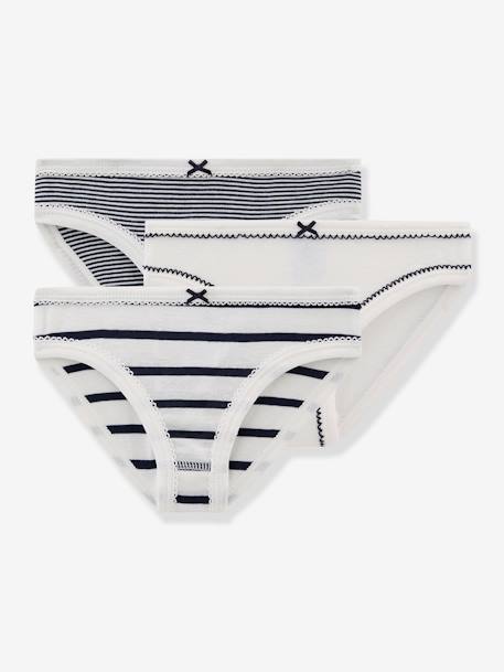 3er-Pack Mädchen Slips PETIT BATEAU Oeko-Tex weiß 1